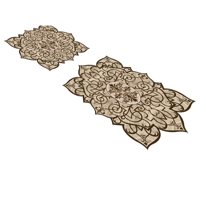 Mijölnir Juego de alfombrillas de baño Marrón (2 piezas) Mijölnir Juego de alfombrillas de baño Marrón (2 piezas)